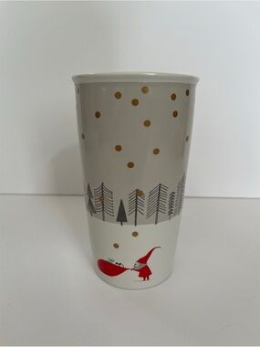 Starbucks 2018 Holiday Ceramic Travel Mug ***missing lid***